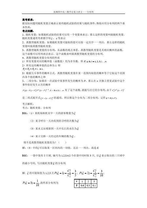 分布列
