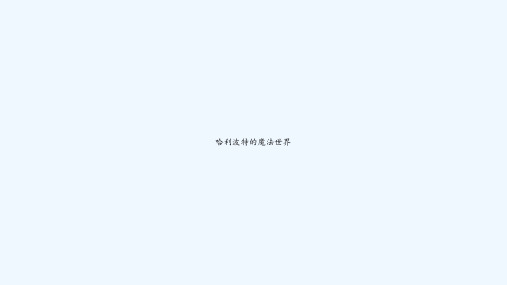 哈利波特的魔法世界 PPT