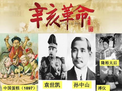 人教版高中历史必修一第四单元第13课 《辛亥革命》课件(共30张PPT)