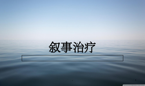 叙事治疗 ppt