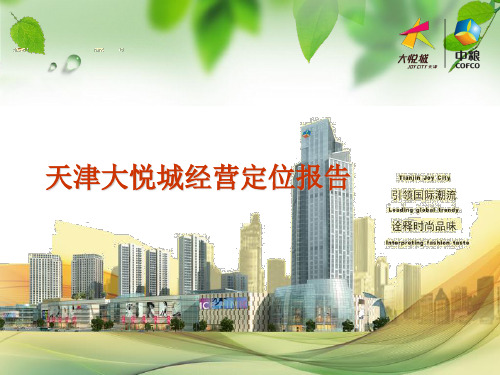 天津大悦城经营定位报告(组合版)