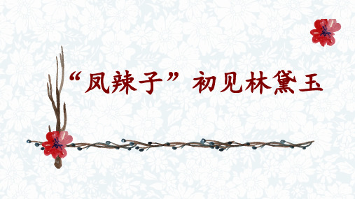 人教版小学五年级下.语文《凤辣子初见林黛玉》课件ppt