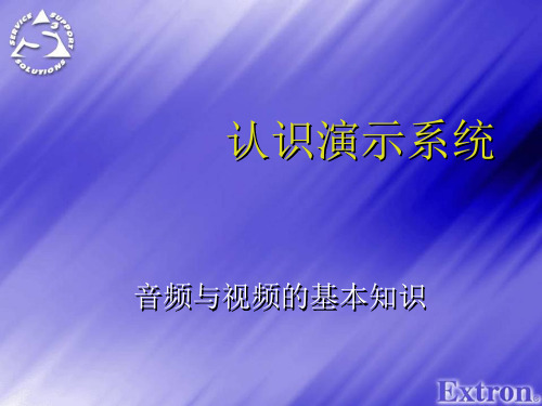 音频视频基本知识介绍教材
