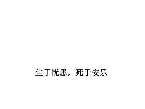 生于忧患,死于安乐       复习19张