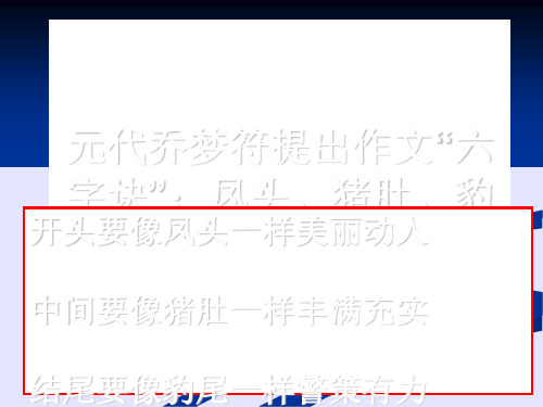 高考作文指导：凤头篇ppt优秀课件