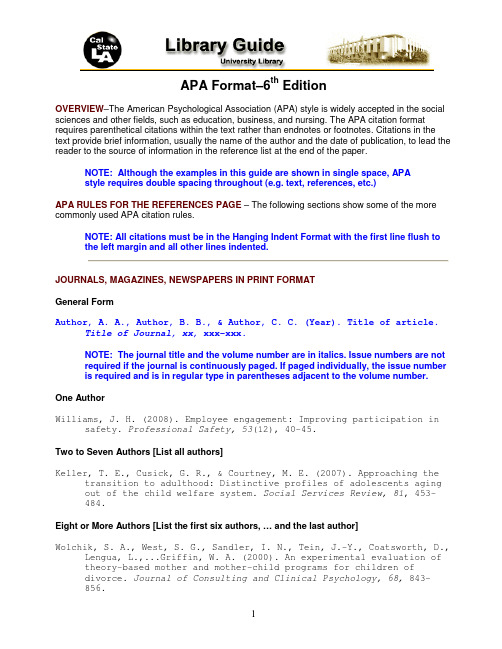 APA Style Guide