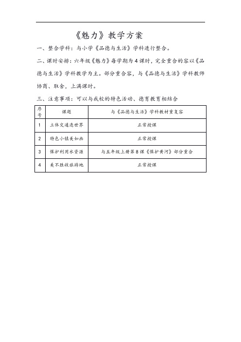 魅力辽宁教案设计六年