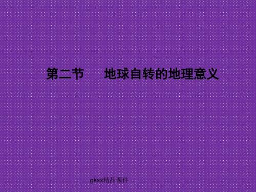 《地球自转的地理意义》课件1(37张PPT)(鲁教版必修1)