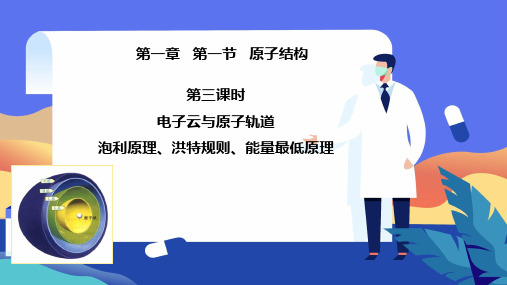 1.1.3电子云原子轨道泡利原理洪特规则能量最低原理课件高二化学人教版选择性必修2