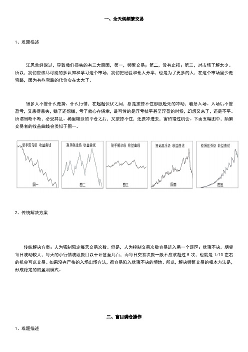 期货交易十大难题!