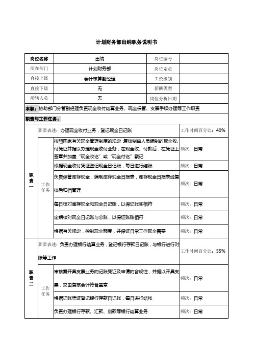 信托投资公最新司个人信托部会计职务说明书(doc 125个)02