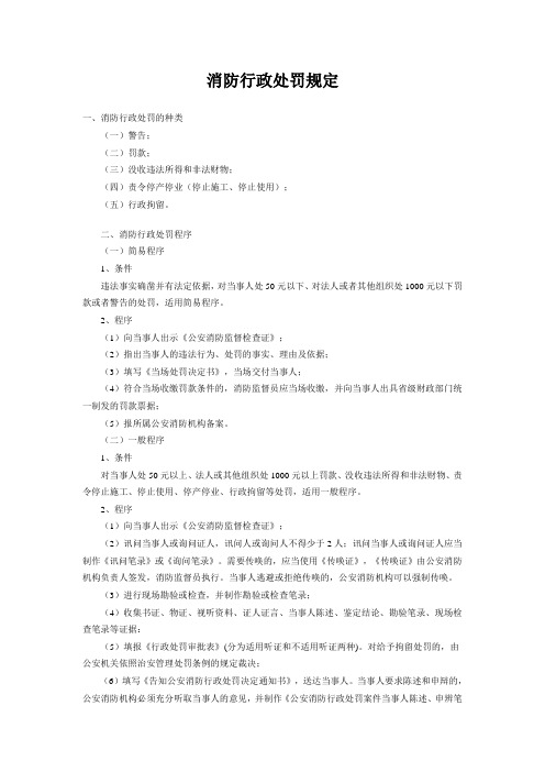 (完整版)消防行政处罚规定