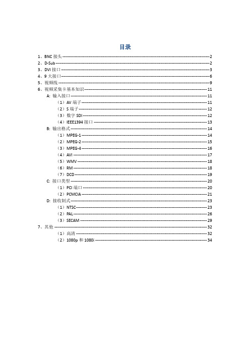 视频基础知识大全