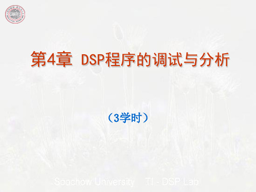 第4章 DSP程序的调试与分析