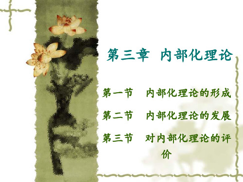 第三章  内部化理论
