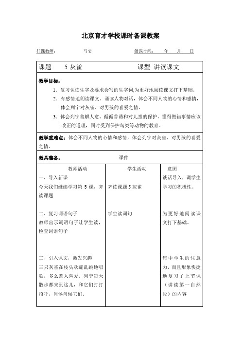 5灰雀
