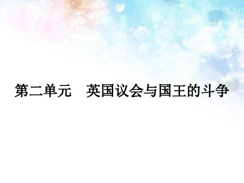 高中历史(人教版)选修二课件 课后习题 2.1 第1课 英国议会与王权矛盾的激化