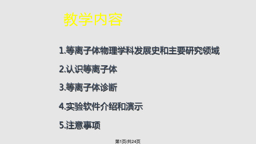 气体等离子体分解PPT课件