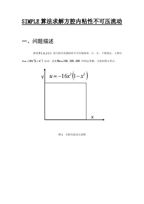 方腔驱动流源代码(SIMPLE算法)