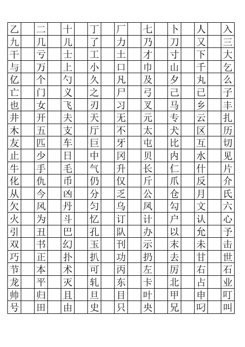 中学小学钢笔硬笔书法楷体2500字可打印编辑