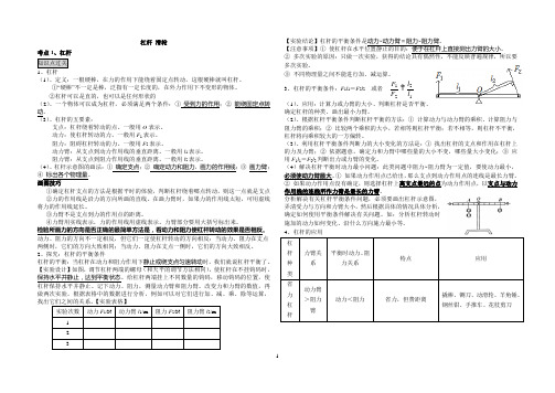 2013年中考物理专题：杠杆与滑轮