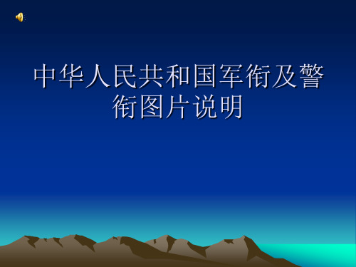 军衔图标