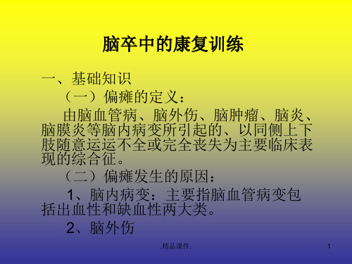 脑卒中的康复训练报告.ppt