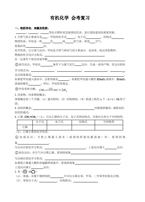 有机化学__会考复习资料
