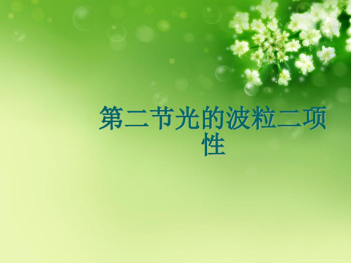 第二节光的波粒二项性优秀课件