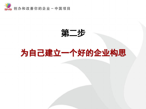 SYB创业培训第二步寻找创业项目2