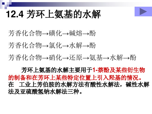 芳环上氨基的水解