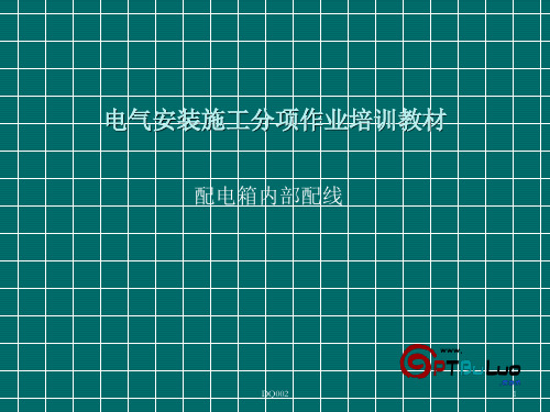 2-配电箱内部配线图文培训教材(配电箱空开及导线安装)