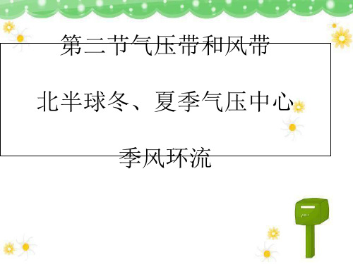 人教版高中地理必修一第二章第二节气压带和风带  课件(共21张PPT)