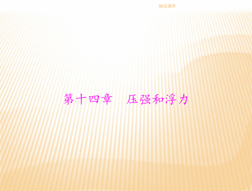 2013年中考物理复习课件压强和浮力