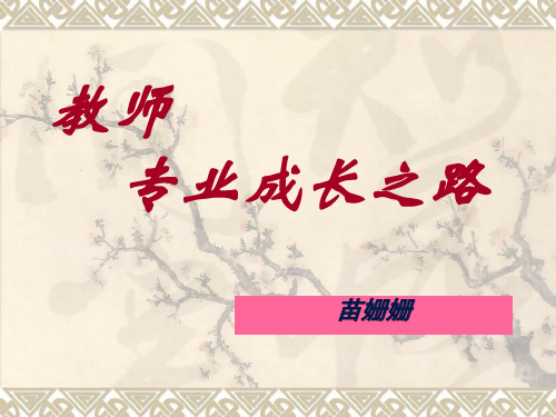教师专业成长