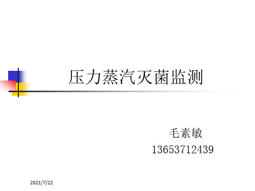 压力蒸汽灭菌监测