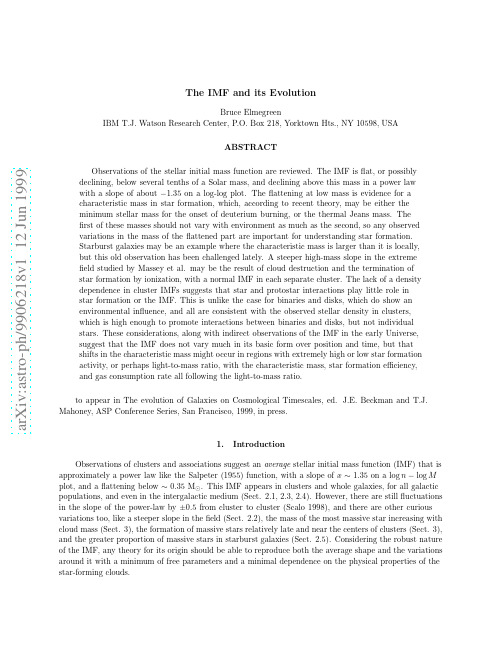 The IMF and its Evolution