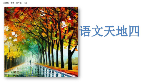 (赛课课件)北师大版六年级下册语文《语文天地四》 (共28张PPT)