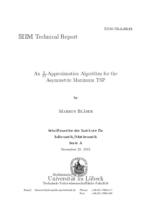-Approximation Algorithm for the Asymmetric Maximum TSP
