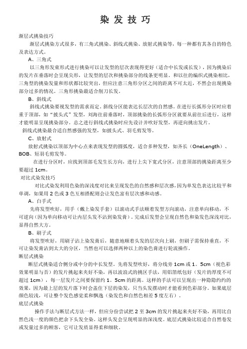 染 发 技 巧