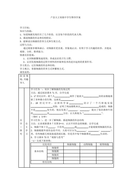 《细菌》导学案