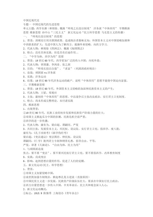 中国近现代史
