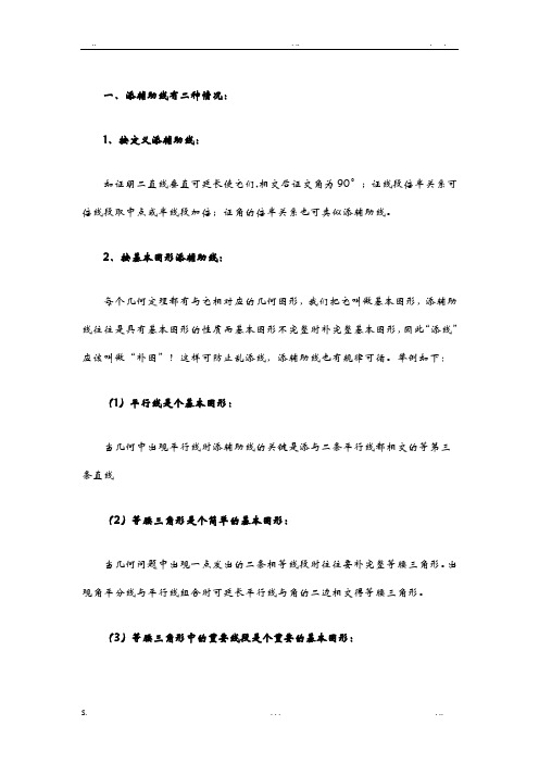 中考数学压轴题常见辅助线