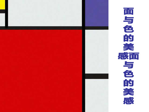 第4课 面与色的美感 课件 岭美版七年级美术下册