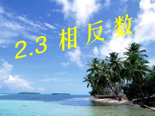 华师大版七年级数学上册课件 2.3 相反数(共19张PPT)