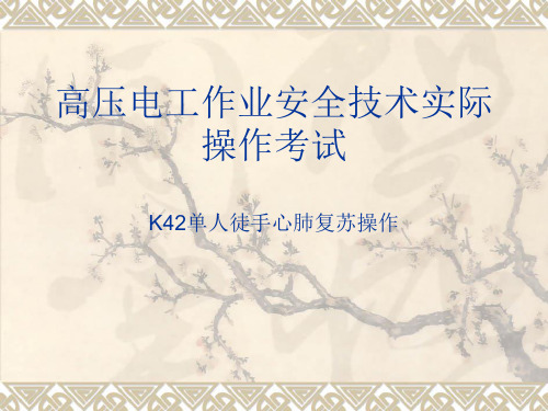 K42单人徒手心肺复苏操作