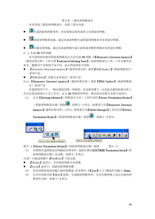 第五章 三维实体网格划分