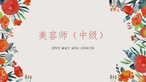 美容师(中级)ppt课件