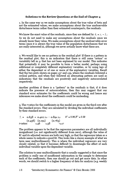 introductory econometrics for finance  Chapter4_solutions