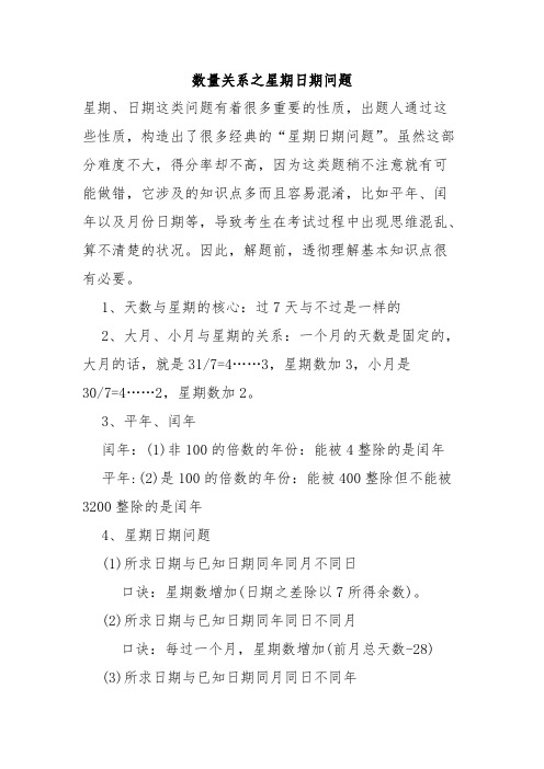 [VIP专享]数量关系之日期星期问题